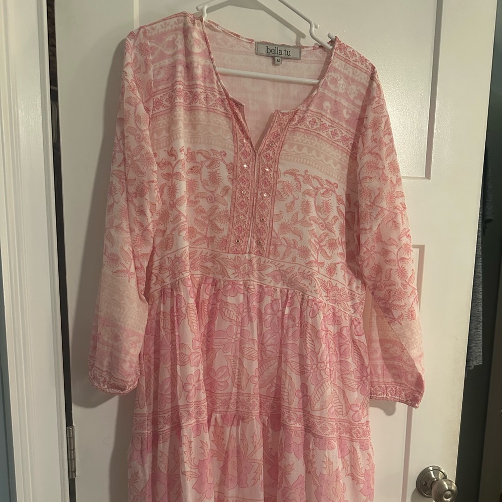 Bella Tu Pink Floral Dress